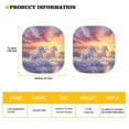 thumbnail image 5 of Garronmavis Aesthetic White Horse 2 PC Stylish Women Car Front Windshield Sunshade ,Universal Fit Anti-UV Vehicle Sun Shade, 5 of 5