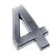 thumbnail image 5 of Símbolo de número de puerta autoadhesivo 3D Número de licencia Número de buzón 0-9 para oficina Número 4, 5 of 7