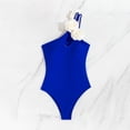 thumbnail image 6 of PNTUTB Summer Women's Fashion Solid Color 3D Floral One Shoulder Split Strap Backless One Piece Swimsuit, 6 of 6