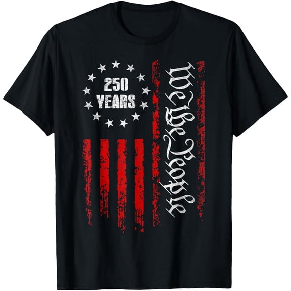 250th American Anniversary Independence 250 Years of Freedom Mens T-Shirt