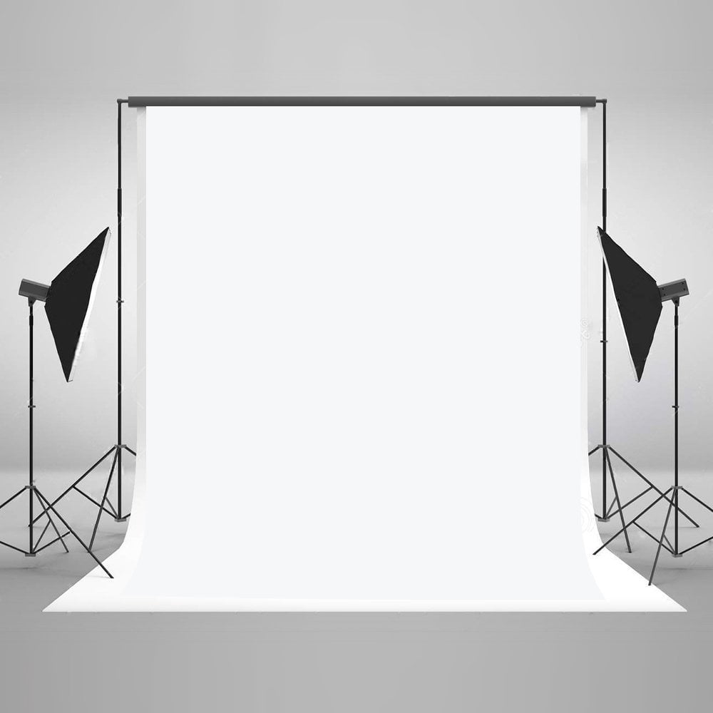 MOHome 5x7ft White Photography Background Solid Color Photo Backdrop