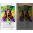thumbnail image 2 of Irish Setter King of Mardi Gras Ceramic Night Light 4 in x 6 in, 2 of 3