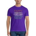 thumbnail image 3 of Pappy Knows Everything If He Doesn'T Know He Makes Stuff Men'S Basic Short Sleeve T-Shirt Purple 4x-Large, 3 of 5