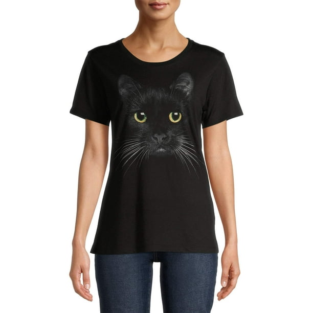 Celebrate Way To Celebrate Women’s Black Cat TShirt