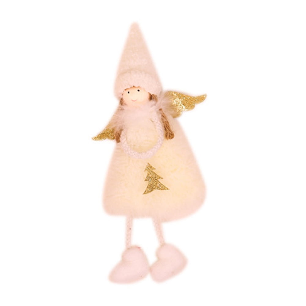 Details about   1/3x Christmas Angel Plush Doll Pendant Xmas Tree Hanging Decor Party Ornaments 