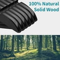 thumbnail image 3 of 20 Pack Wooden Coat Hangers, 360° Swivel Hook, Suit Hangers with Anti-Slip Notches, Clothes Hangers for Jackets, Shirts, Dress, Black UAWY0520B, 3 of 7