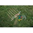 thumbnail image 2 of Triumph 6-Player Beginner Backyard Croquet Set Includes 6 Wood Mallets, 6 Balls, and Carry Bag, 2 of 10