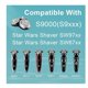 thumbnail image 3 of Cabezal de repuesto para afeitadora eléctrica SH90 para Philips Norelco Series 9000, S9911, S9731, S9711, S9511, S9111, S9111, S9031, S9988 | Hebilla de rueda de metal y hoja de precisión mejorada de, 3 of 5