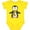 Yellow, variant on Inktastic Cute Penguin, Little Penguin, Penguin with Scarf Boys or Girls Baby Bodysuit