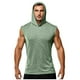 thumbnail image 1 of Camiseta sin mangas con cuello en V para hombre, túnica holgada con capucha, blusa de verano con capucha, ropa de secado rápido y para fitness, camisetas sin mangas elásticas con protección solar para, 1 of 5