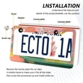 thumbnail image 3 of Aluminum License Plate Frame 2 Pack Car Exterior Accessory Car Tag Holder for Front Rear Plates Cars Decor Black Cat and Goldfish Bowl, 3 of 7