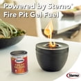 thumbnail image 5 of Sterno Tabletop Fire Pit Small Smokeless Mini Fireplace for Indoor Outdoor Patio & Balcony Decor, Tabletop Fireplace 6.5" x 5" - Onyx, 5 of 9