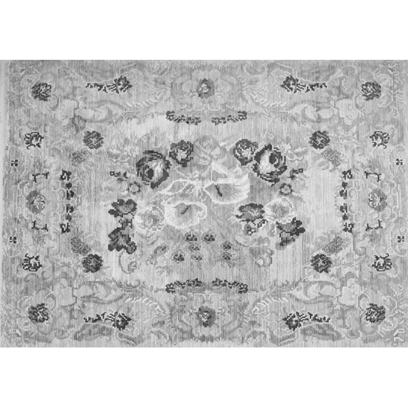 Ahgly Company Indoor Rectangle Abstract Gray Contemporary Area Rugs, 6' x 9'