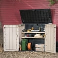 thumbnail image 6 of Keter Store-It-Out Midi Horizontal Durable Resin Outdoor Storage Shed With Heavy Duty Floor and Locking Latch, Beige, 6 of 16