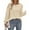 #0274-Beige, variant on Uootdi Womens Long Sleeve Shirts Round-neck Lightweight Button Decor Dressy Casual Formal Tops Lightweight Sweaters Earl y Fall Gift Fasion Fall Clothing