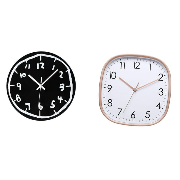 Reloj de pared,Reloj de pared silencioso y decorativo que no hace tictac,Reloj de pared,Reloj de pared digital grande y sencillo para dormitorio,Reloj de pared para decoración de sala de estar