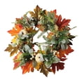thumbnail image 2 of Couronnes d'Automne pour Porte d'Entrée Extérieure, Couronne de Porte de Récolte d'Automne avec Érable Citrouille 40cm, 2 of 8