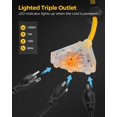 thumbnail image 4 of Carrete de cable retráctil WILAWELS, cable de extensión de 75 pies, 14 AWG/3C, 4 of 9