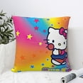 thumbnail image 6 of Hello Kitty Pillow Cover, Square Throw Pillow Cases For Couch Sofa Bed Living Room,Home Decorative, 22"X22", 6 of 9