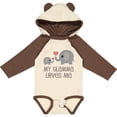 thumbnail image 3 of Inktastic My Glamma Loves Me Grandchild Boys or Girls Long Sleeve Baby Bodysuit, 3 of 5