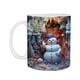 thumbnail image 3 of Xihbxyly Venta de palets taza navideña in diseño de muñeco de nieve inflable, taza de Papá Noel en prensa, diseño inflado, 15 oz, 11 oz, café, 3 of 7
