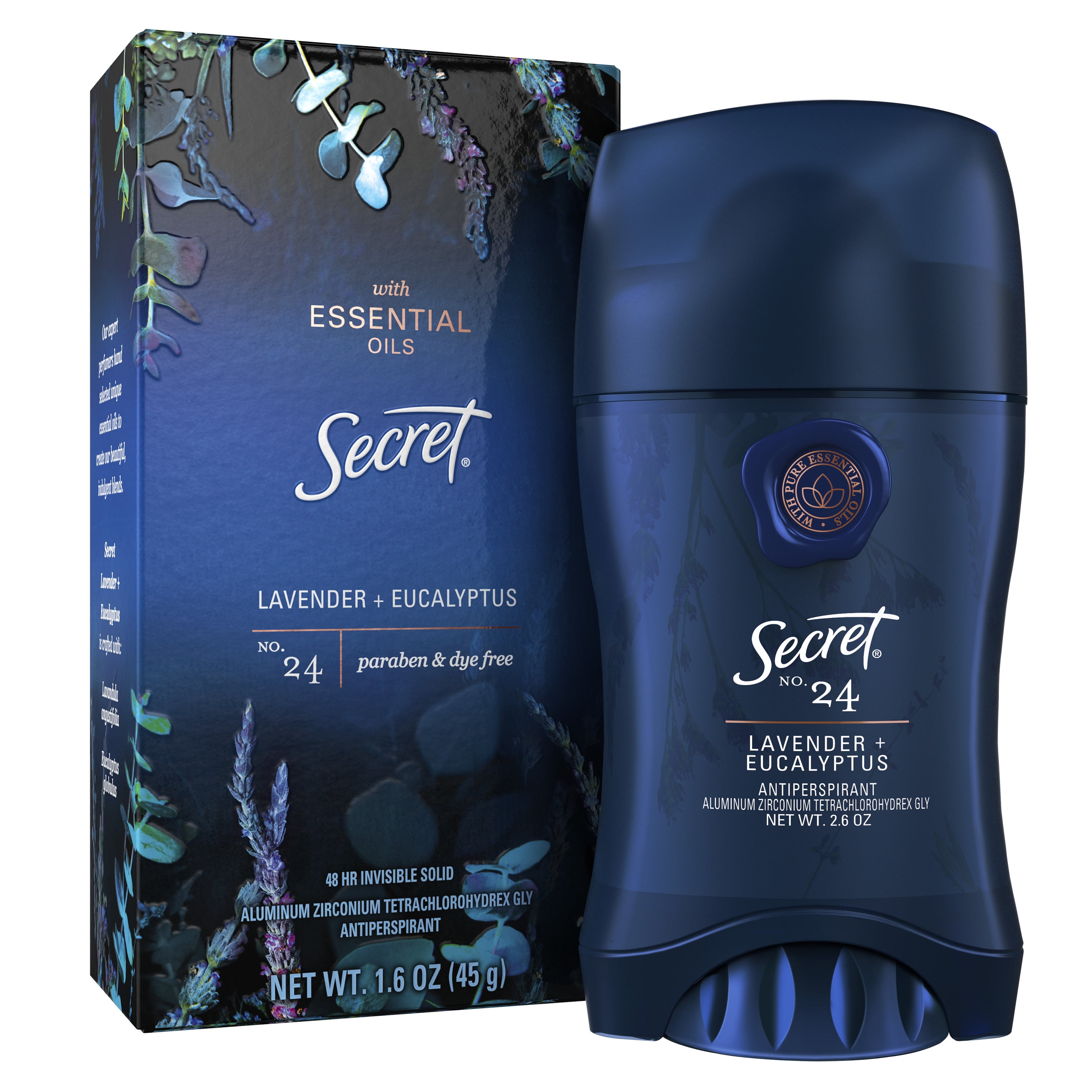 Secret Invisible Solid AntiPerspirant with Essential Oils Lavender