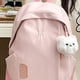 thumbnail image 4 of Mini mochila para mujer, pequeña bolsa de viaje colorida para verano preppy | Estilo universitario ligero de moda, 32x26cm, tirantes ajustables, duradero y resistente al agua, incluye colgante de, 4 of 7
