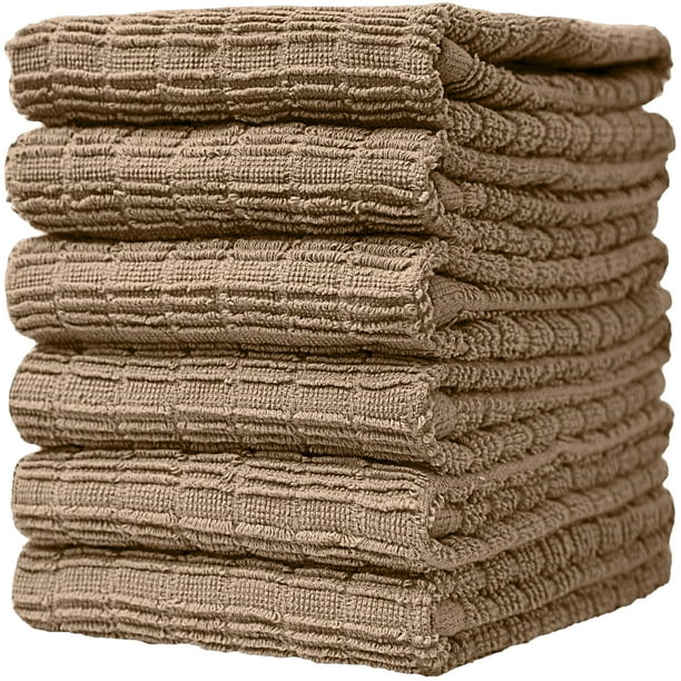 Premium Kitchen Towels (16”x 28”, 6 Pack) Large Cotton Kitchen Hand