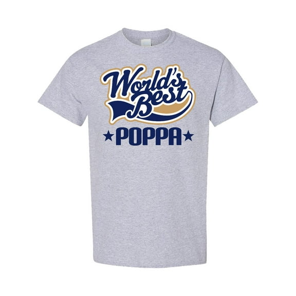 Inktastic World's Best Poppa Grandfather T-Shirt