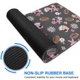 thumbnail image 6 of Long Mouse Pads for Desk,Gray Football and Flowers Pattern Desk Mats on Top Of Desks, Desk Mouse Pad Extra Large with 3mm Non-Slip Base and Stitched Edge for Gaming,Office,Work,Home 47.3"x23.6", 6 of 6