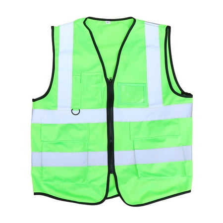 

High Visibility Cycling Riding Vest Multi-pocket Reflective Safety Vest for Outdoor Construction Work Safety Road Traffic Sanita
