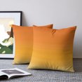 thumbnail image 2 of Pillow Covers 24x24 Set of 2, Burnt Orange Ombre Striped Throw Pillow Covers Decorative Couch Cushion Cover, Farmhouse Gradient Line Microfiber Soft Square Pillowcases for Bedroom Living Room Sofa, 2 of 9