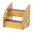 thumbnail image 4 of Dog Ramp Pet Stair Wooden Ladder Portable Design for Small Dogs Cats Couch High Bed Anti Skid Steps, 4 of 9