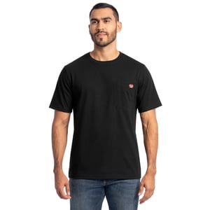 Wrangler Men's Short Sleeve Heavyweight Pocket Crew Shirt