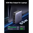 thumbnail image 3 of UGREEN 65W USB C Charger Station, 4 Ports GaN Charger for Cellphone Laptop, with 6.5 FT Cable, 3 of 11