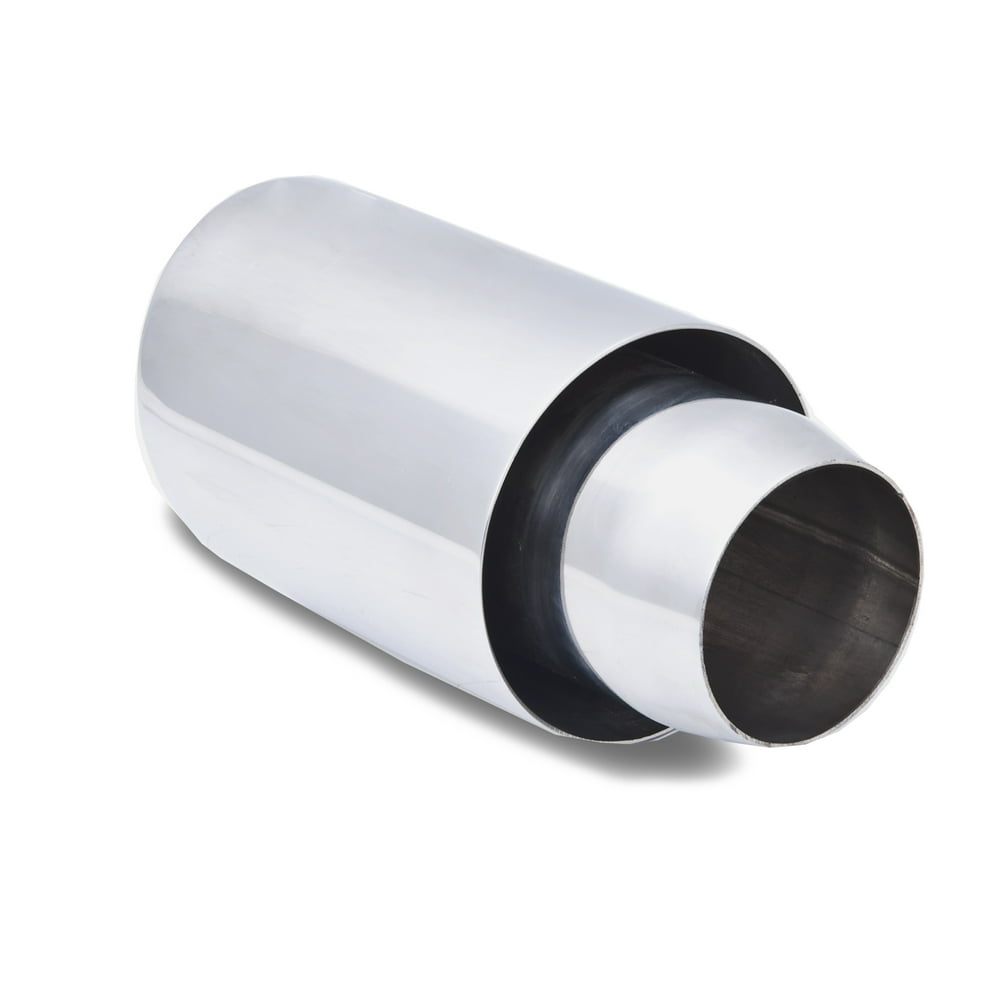 XForce TSAW4 Stainless Steel Universal Double Wall Exhaust Tip, Round