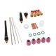 thumbnail image 1 of Kit de accesorios de antorcha de soldadura TIG, pinzas, cuerpo, copa de , boquilla de alúmina, lente de gas rechoncho, kit de copa n.  degree 10 Macarena  Accesorios de antorcha de soldadura TIG, 1 of 7