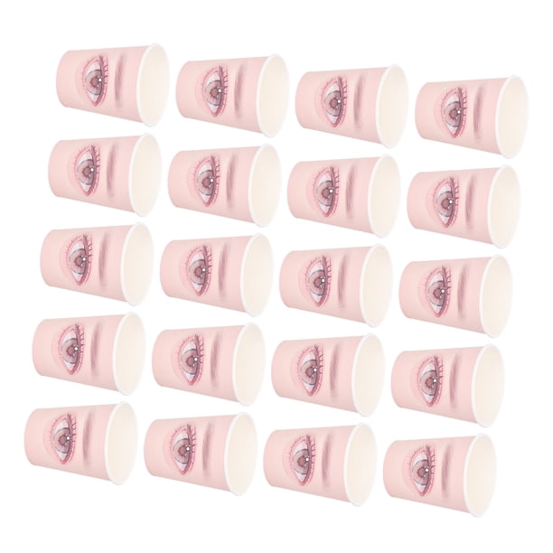 Tazas de atrenamiento de extensión de Pestañas, Tazas de Papel de Práctica de Extensión de Pestas desechables para Salones de Belleza para Principiantes