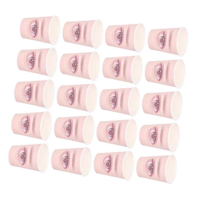 Tazas de atrenamiento de extensión de Pestañas, Tazas de Papel de Práctica de Extensión de Pestas desechables para Salones de Belleza para Principiantes