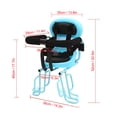 thumbnail image 2 of Graflsoa Red Steel Rear Child Bike Seat with 35kg Capacity, 36x29x52cm, Includes Installation Accessories, 2 of 7