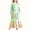 Green, variant on Zylanna Girls Long-Sleeve Tiered Maxi Dress, Soft Gradient Colors Pockets Design Spring Fall Girls' Casual Dresses Mint Green Size 13