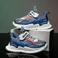 thumbnail image 5 of Kids Breathable Sneakers Lightweight Easy Walk Casual Sport Strap Athletic Running Shoes for Boys Girls Dark Blue, 5 of 7