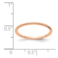 thumbnail image 4 of 14K Rose Gold 1.2mm Milgrain Stackable Band Size 10, 4 of 6