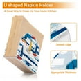 thumbnail image 5 of Yayeee Napkin Holder for Table Set of 2 Kitchen Paper Tissue Organization, Dark Blue Hand Drawn Sailboats, 5 of 8