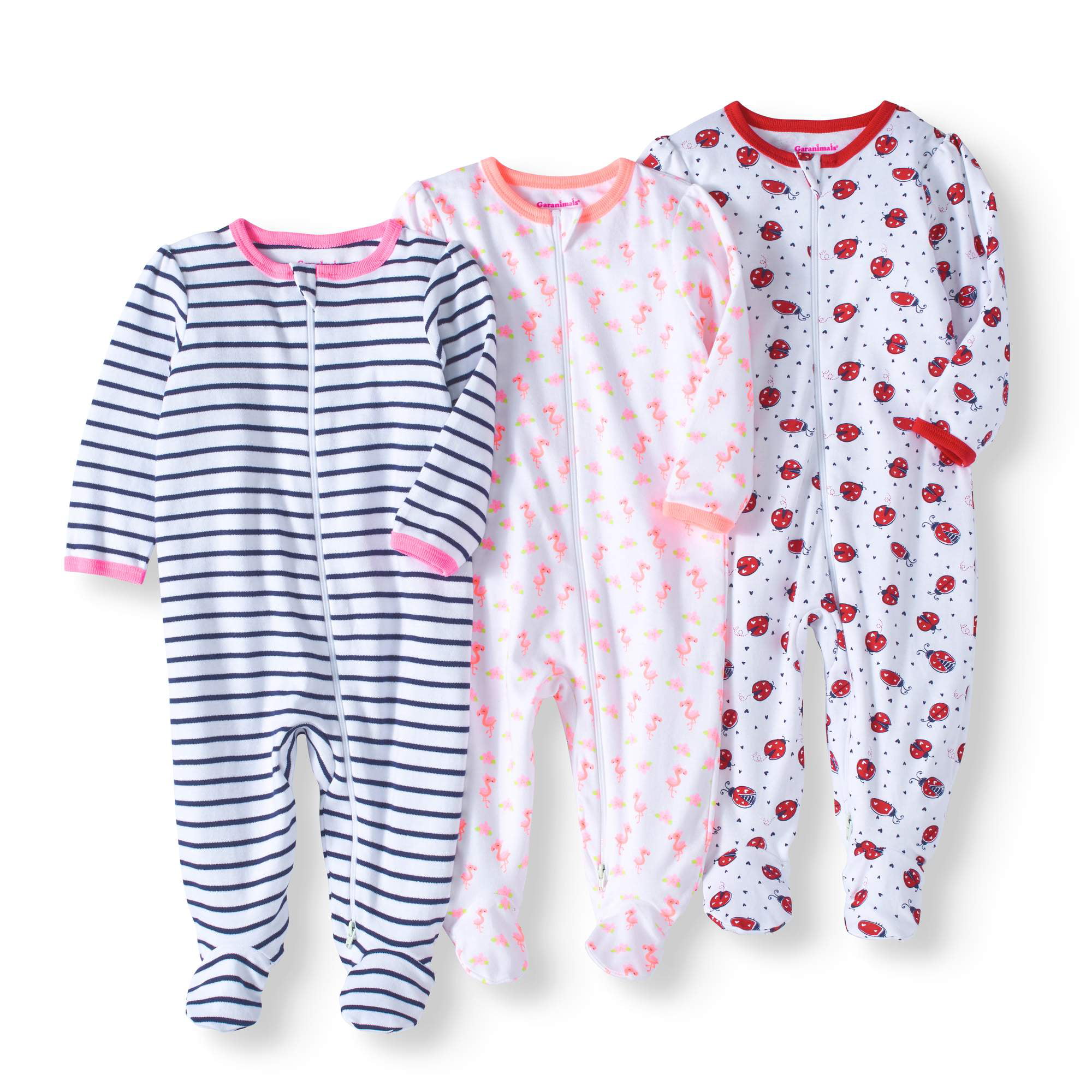 Details about   Circo Sleep N Play With Inverted Zipper Stars And Stripes Long Sleeve 2 Pack NWT 
