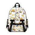 thumbnail image 3 of Excavator and Star White Pattern Cute School Backpack Bag for School with Padded Back and Adjustable Shoulder Straps 15.25"x11.5"x5.25", 3 of 5
