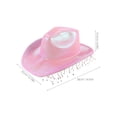 thumbnail image 2 of TEHAUX Sombrero Rosa De Cowboy Con Pedrería Iridiscente Y Detalles Para Fiesta Y Uso Diario, 2 of 6