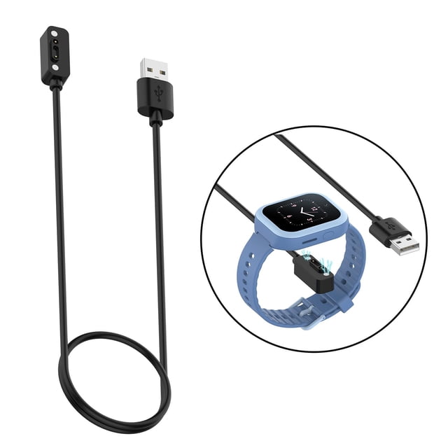 Cable de carga de repuesto para reloj inteligente 3C / 4C / / 2S de reloj para Xiaoxun Y2 / S3 / Negro