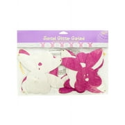 Bunny Jointed Glitter Garland, 24 Count