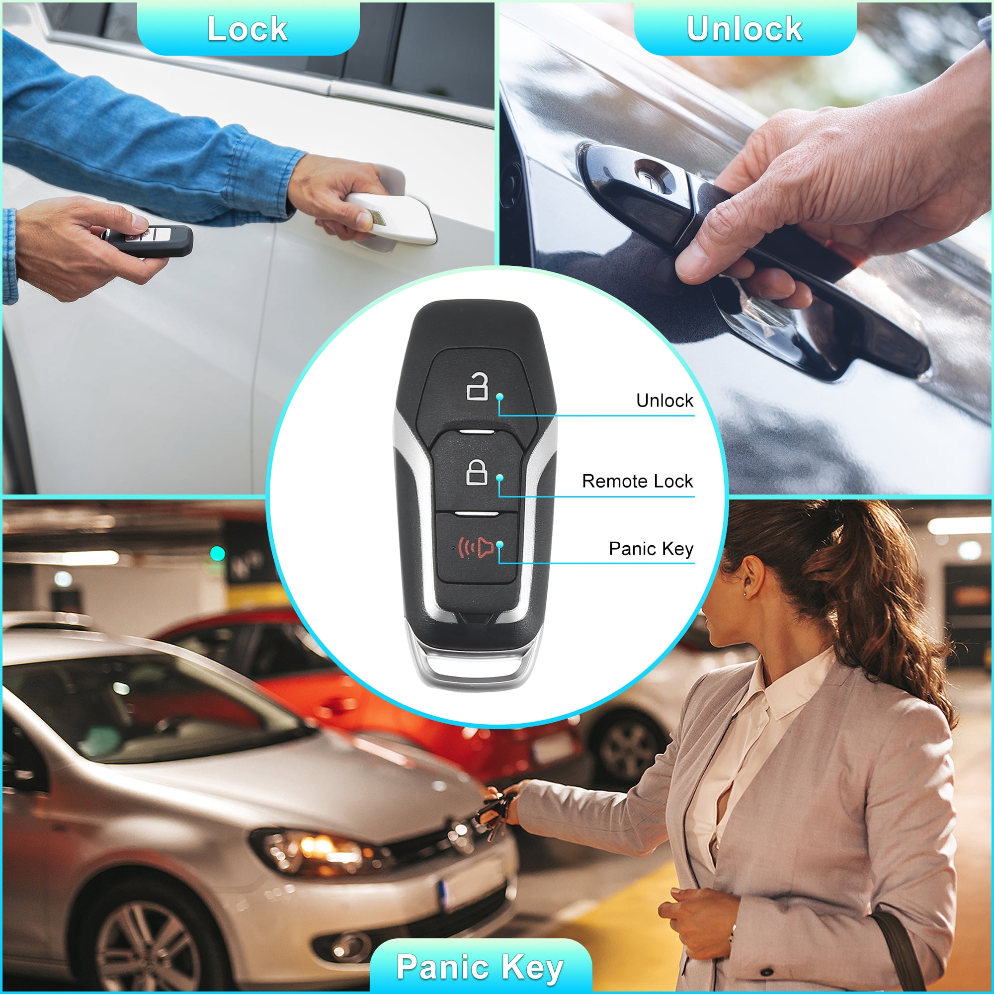315MHz M3N-A2C31243800 Keyless Entry Remote Key Fob for Ford 